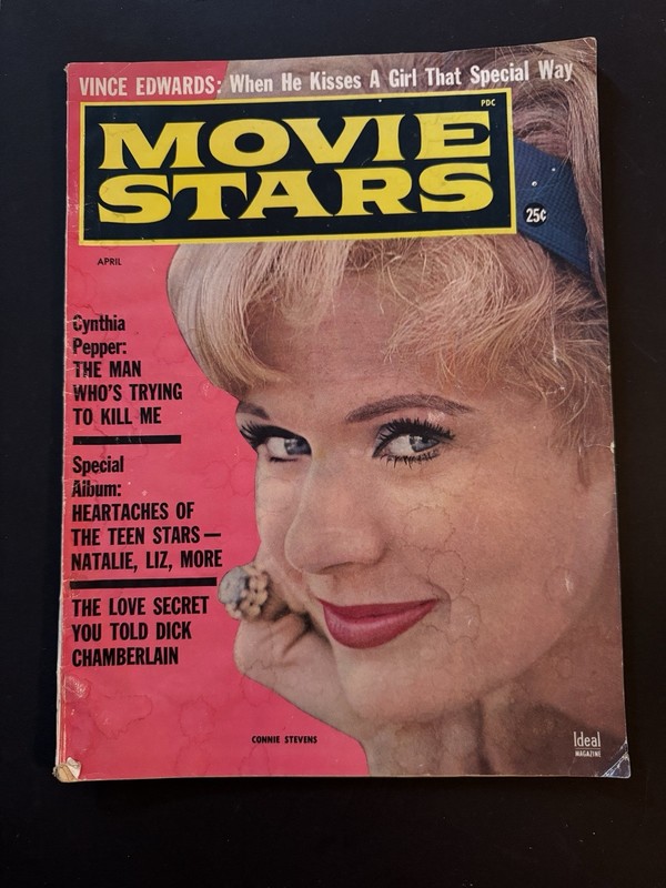 Movie Stars Magazine Apr 1962 CONNIE STEVENS As-Is