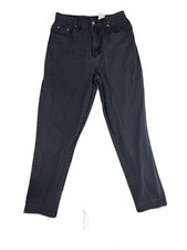 Vintage 90s Bill Blass Easy Fit Black Cotton Jeans Size 10
