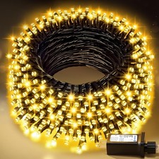 100FT Warm White Christmas String Lights, Outdoor Waterproof 100FT, Green