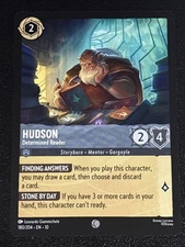 Disney Lorcana Whispers in the Well Hudson-Determined Reader 180/204 NM