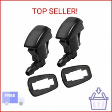 Aynaxcol 2Pcs 25823360 15247800 Windshield Wiper Washer Nozzle Spray Jet Compati