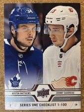 2019-2020 Upper Deck Matthews And Gaudreau #199 Checklist Series 1