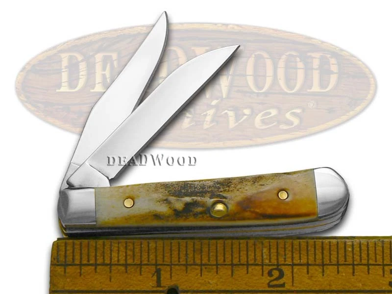 Case xx Knives Tiny Trapper Genuine Deer Stag Stainless Pocket Knife 05968 - Image 3 of 4