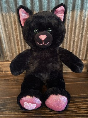 2019 Build A Bear Workshop Black Kitty Condo Cubs  14'' RARE!