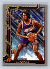 2025-26 Topps Holiday Basketball Glitter RC #H191 Rasheer Fleming Phoenix Suns