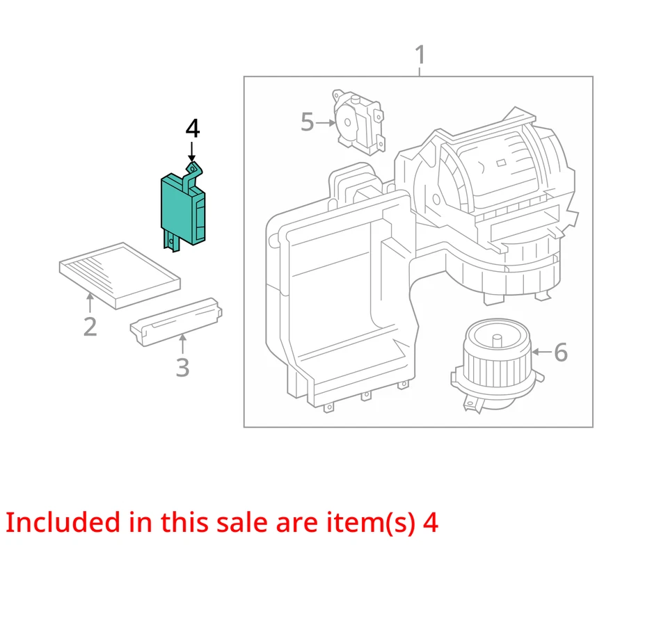 TOYOTA CAMRY HYBRID 2.5 AC HEATER TEMPRATURE AMPLIFIER CONTROL MODULE 886500R125 - Image 3 of 4