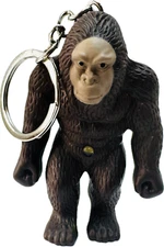 Sasquatch Bigfoot Mini Flashlight and Sound Keychain
