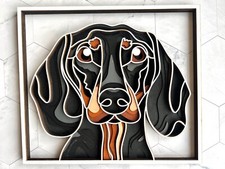 Wall Decor DACHSHUND DOG Mandala Wooden Art Decor Every Room Great present   