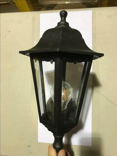 EX DISPLAY Black Wall Lantern Outdoor Wall Lamp Light Lighting - Picture 2 of 5