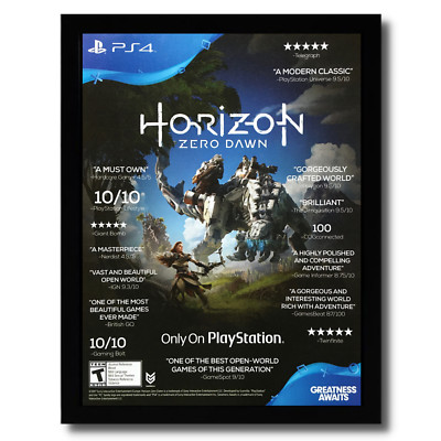 2017 Horizon: Zero Dawn Framed Print Ad/Poster PS4 Playstation 4 Official Art