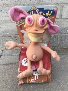 Mattel Talking Ren Hoek Plush Working Condition 1992 Ren & Stimpy Show 14