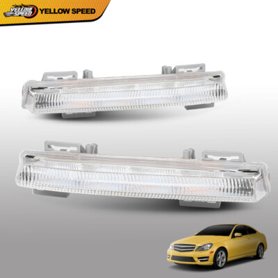 Fit For 2007-2014 Benz W204 C250 C300 C350 E63AMG LED Daytime Running Fog Lights