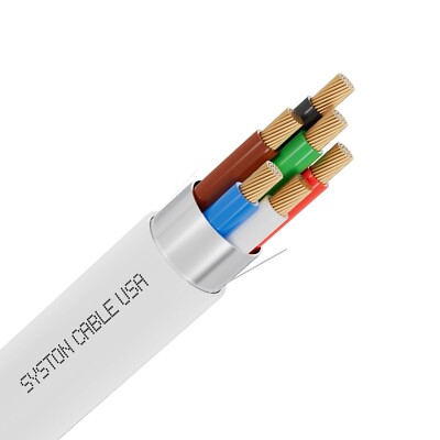 Syston 18/6 Fire Security Burglar Station Alarm Wire Cable CMP Shielded Stranded