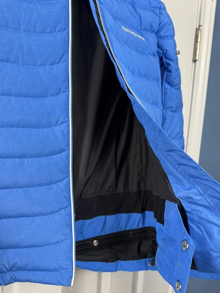 Chaqueta de esquí Peak Performance Blackburn pluma impermeable polvo azul talla M Foto 4 de 4