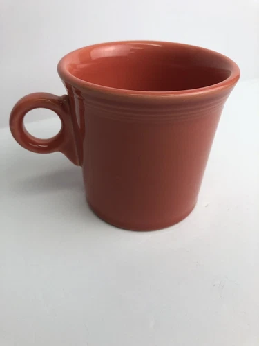 1 Persimmon Fiesta Ring Handle Mug by Homer Laughlin New No Box Introduced 1989