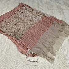 Beautiful Soft Stripes Matilda Jane Lace Long Scarf NWT Soft OS