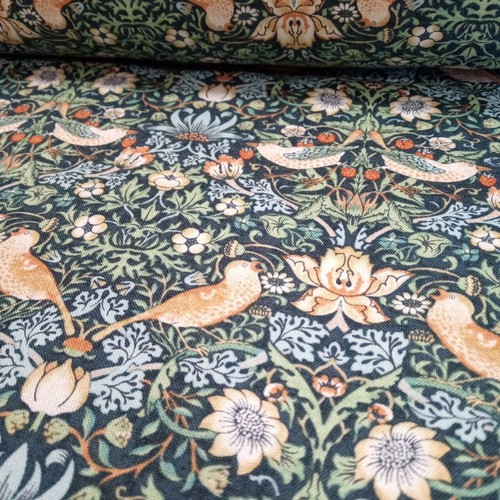 Strawberry Thief William Morris Autumn Cotton Fabric 110cm wide Per Half Metre - Picture 83 of 119