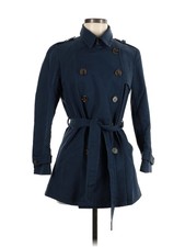 Gryphon New York Women Blue Trenchcoat M