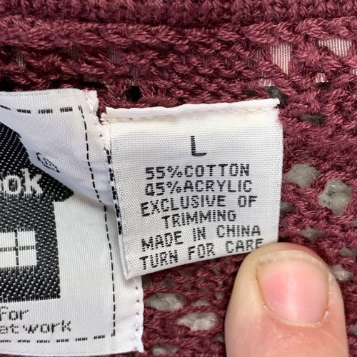Storybook Knits Sweater Women's Large Maroon HSN Officewear Business NWT - Picture 6 of 14