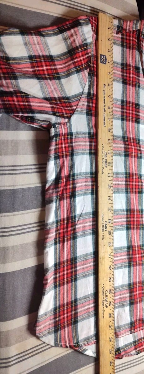 Time and Tru Lined Plaid Flannel Shirt XXL (20) | eBay