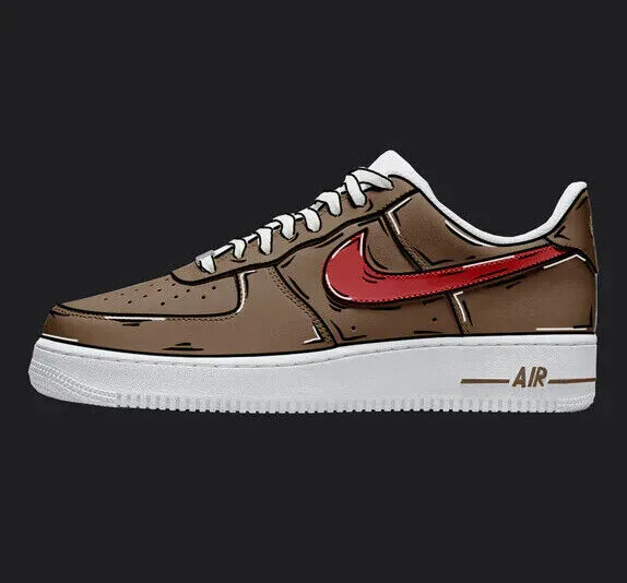 nike brown and red