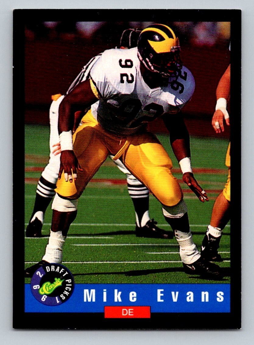 1992 Classic Mike Evans #76 Rookie RC Michigan State