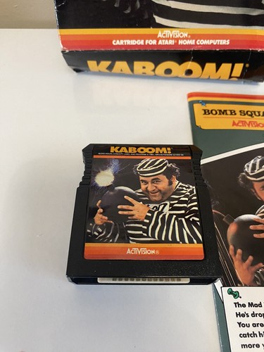 Atari 400 800 XE Etc Game Kaboom with Manual. - Picture 2 of 5