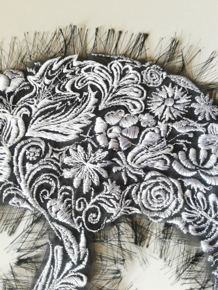 Calavera Sugar Skull Handmade Embroidered Patch - Image 3 of 4