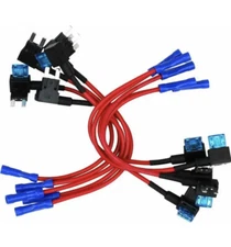 10 Pack - EPAuto 12V Car Add-a-circuit Fuse TAP Adapter Mini ATM APM Blade Fuse