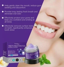 Dental Restoration Mineral Powder, Mineral Tooth Powder, Teeth Whitening 1.5 oz