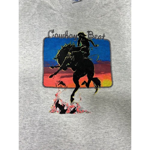 Vtg 90s Bellamy Brothers Cowboy Beat Rodeo Single Stitch T-Shirt Size XL - Picture 3 of 11
