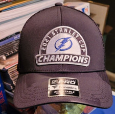 Tampa Bay Lightning 2021 Stanley Cup Champs cap/hat - adjustable - NWOT - NHL