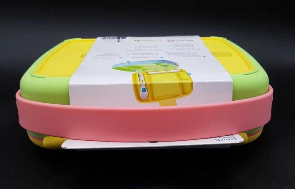 Munchkin Bento Box Toddler Lunch Box 18M+ Green, Yellow, and Pink NEW! Munchkin Bento Box Toddler Lunch Box 18M+ Green, Yellow, and Pink NEW!