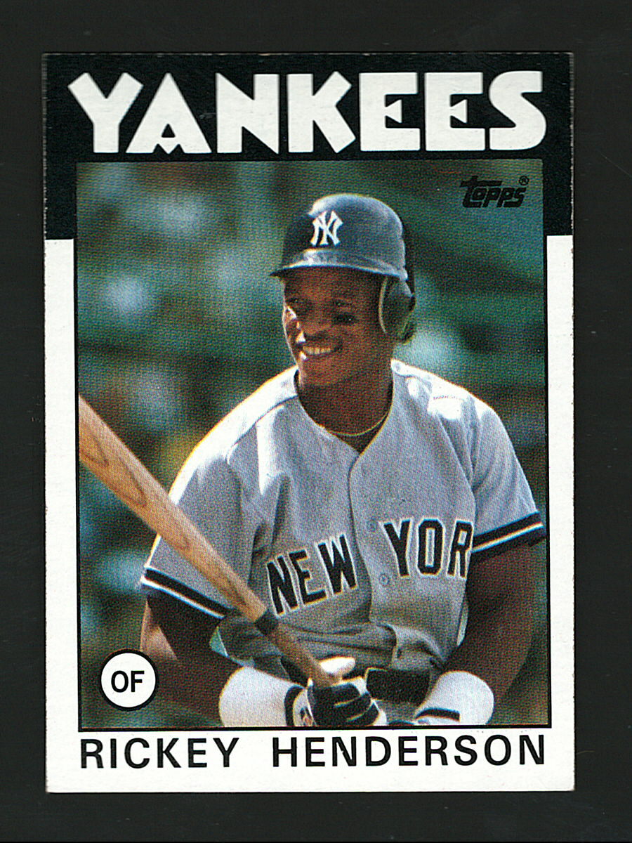 Rickey Henderson 1986 Topps #500 Baseball Card | eBay
