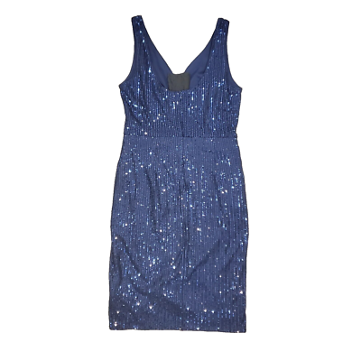 Grace Karin Sparkly Blue Sequin Dress Faux Wrap Ruched Taylor Swift Eras  tour | eBay