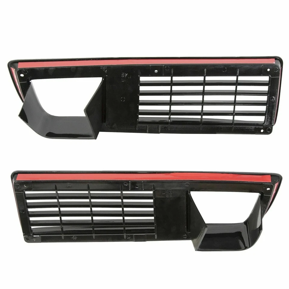 Par de parachoques delantero parrilla inferior parrilla para Pontiac Firebird cupé 1979 1980 1981 Foto 4 de 4