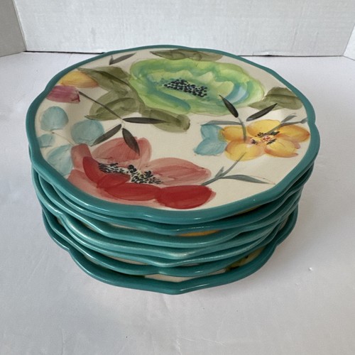 Insalatiera vintage Bloom By Pioneer donna in gres diametro 8,5" - set di 7 - Foto 15 di 15