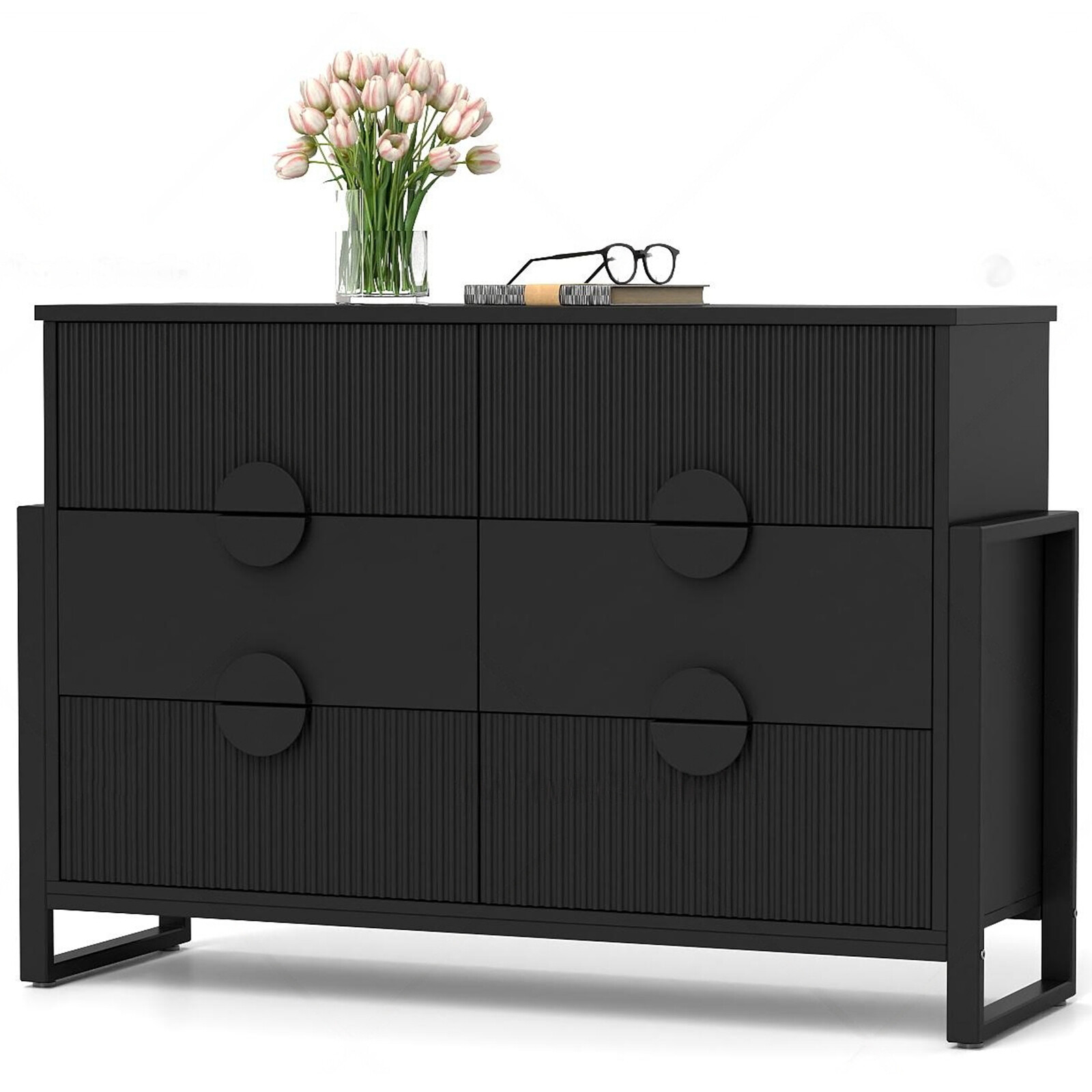 Modern 6-Drawer Dresser for Bedroom Storage & Closet Organization-image