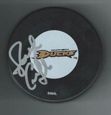 Randy Carlyle Signed Anaheim Ducks Puck