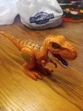 ZURU Robo Alive Attacking T-Rex Orange Dinosaur Robotic Pet Walking Roaring