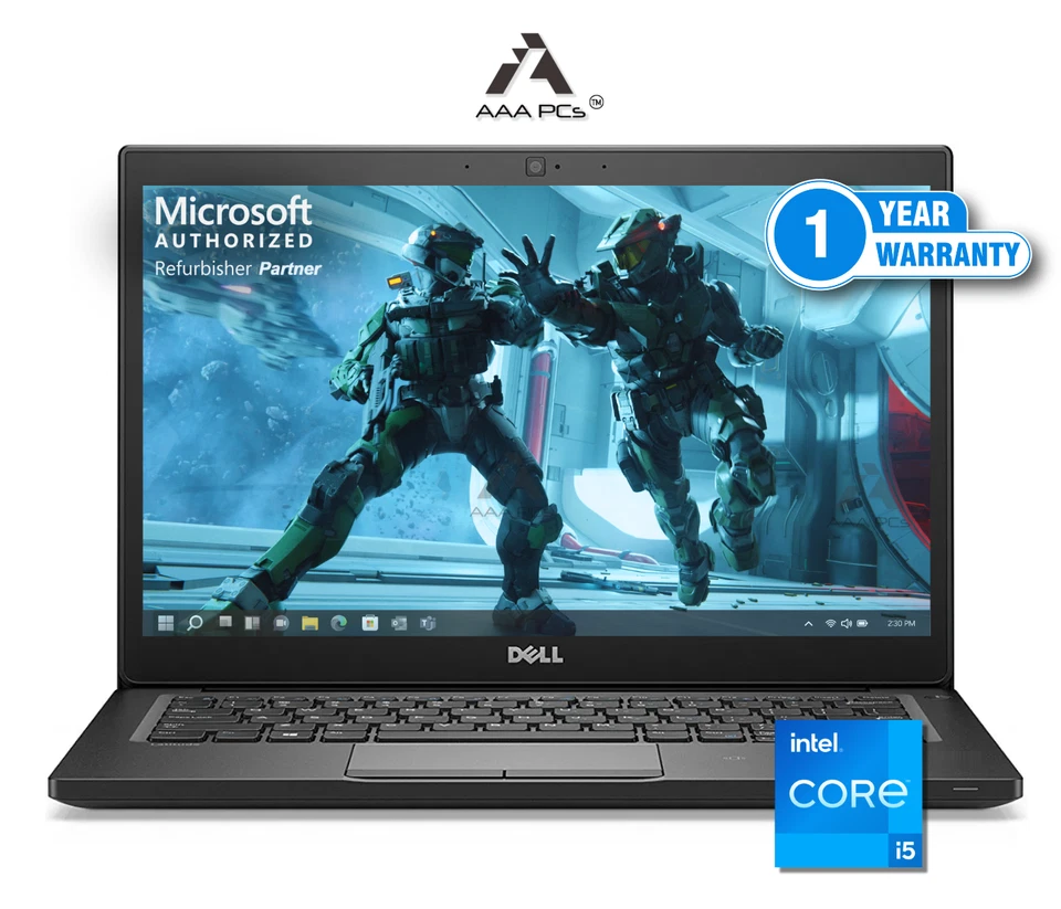 Laptop para juegos Dell 7490 14" ligera Intel Core i5 16 GB RAM 512 GB SSD Windows11 Pro