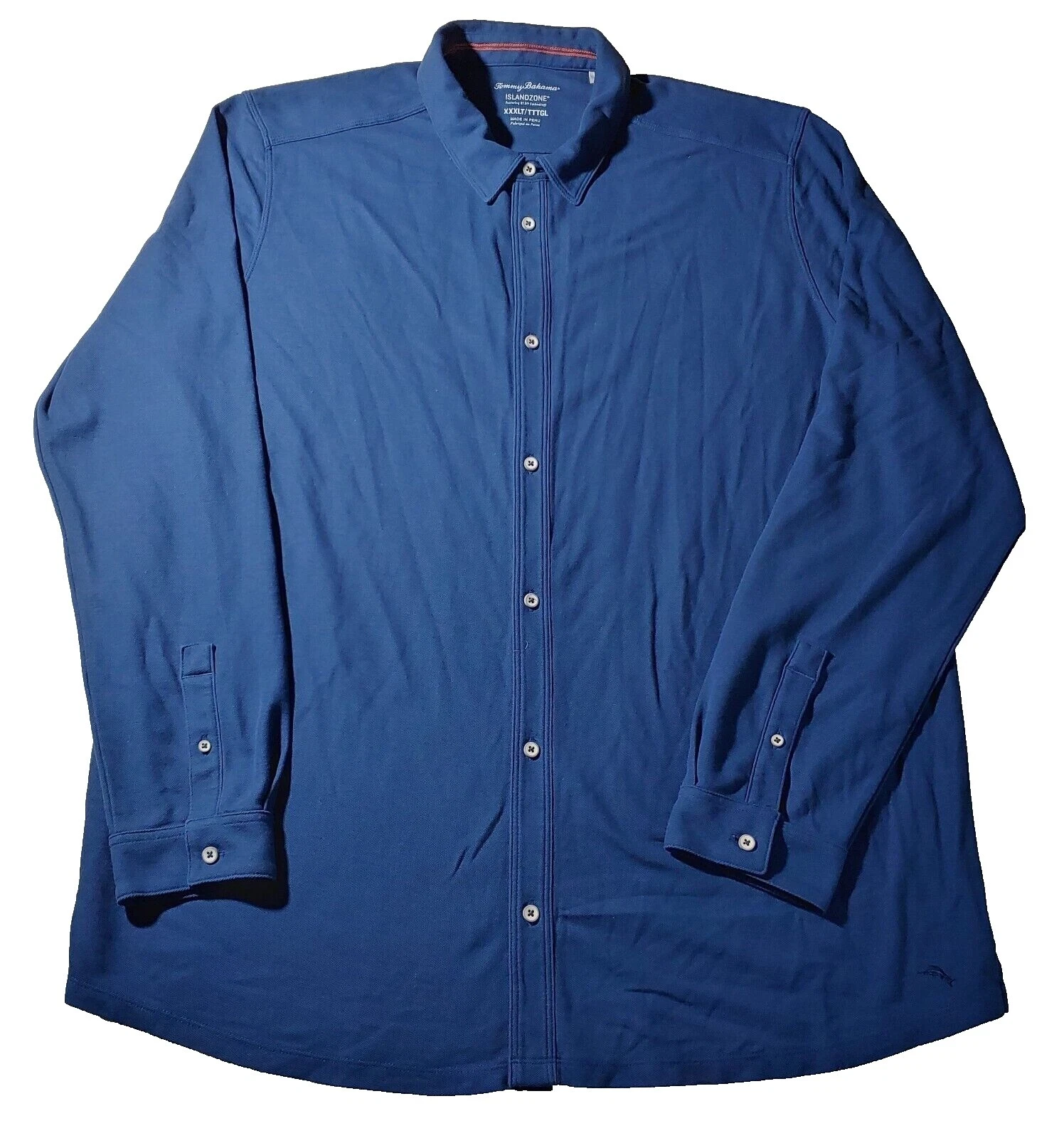 Camisas informales con botones para hombre Tommy Bahama patrón liso de nailon