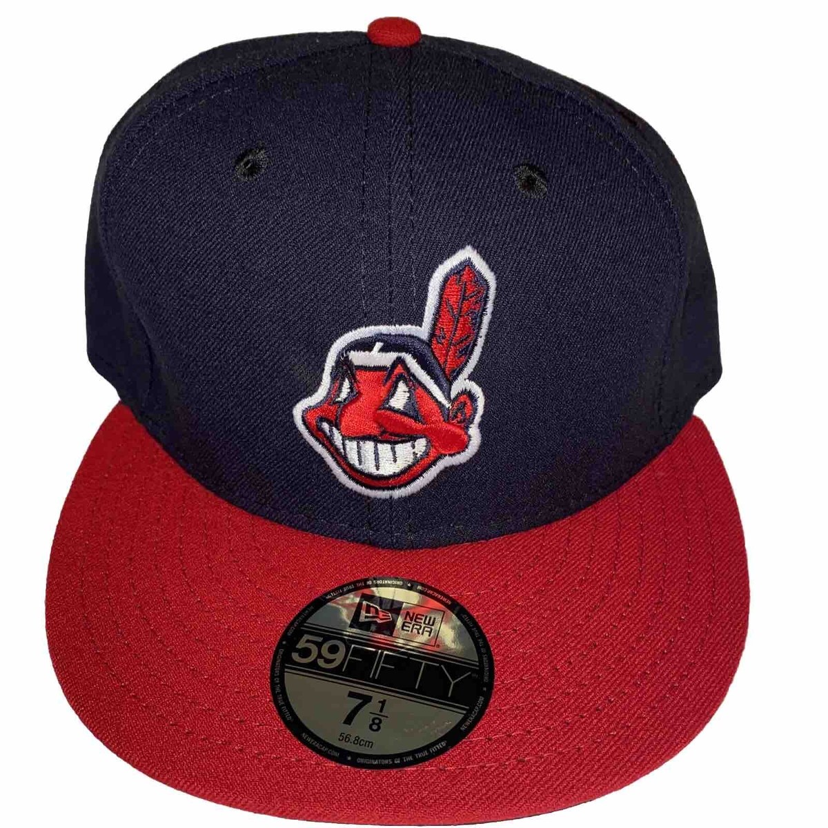ウェア NEW ERA CLEVELAND INDIANS 59FIFTY 7 1/2 New Era 7 1/2 Cleveland Indians Chief Wahoo 1995 World