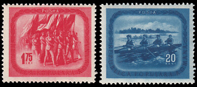 Rumanía Romania 1283/84 1952 Cultura física y deportes MNH