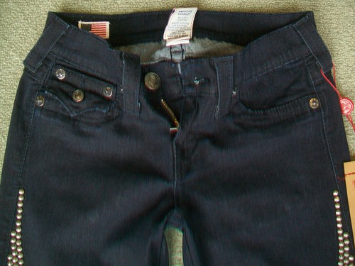 TRUE RELIGION 'MISTY STEEL PANEL' JEANS WMN - BNWT - SIZE 6 7 8 9 10 11 12 - Picture 2 of 5