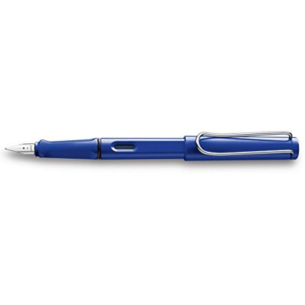 Lamy Safari - Penna stilografica con pennino spesso, colore: Blu - NUOVO
