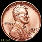 1927-D LINCOLN CENT RED GEM (LIN106)