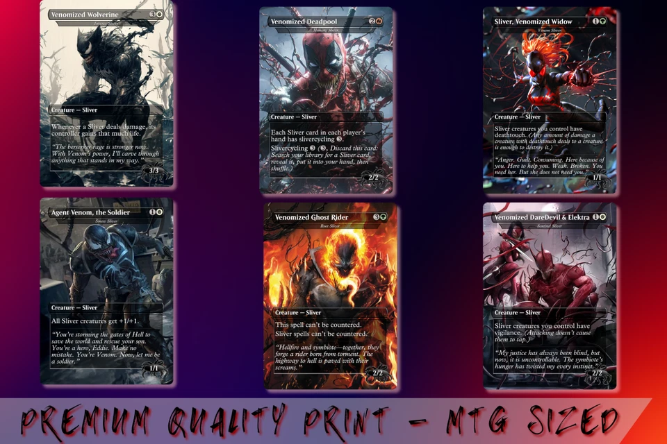 Symbiote Sliver Commander MTG Alt-Art Deck. Ready to Play! - Image 3 of 4