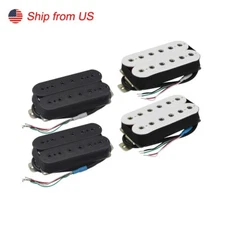 FLEOR Alnico 5 Guitar Humbucker Pickup Hex Poles Neck / Bridge / N+B Pickup Set