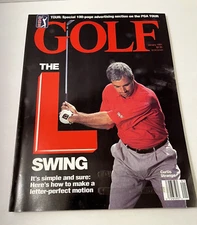 GOLF MAGAZINE January 1991 THE L SWING 100 page advertising section on PGA TOUR